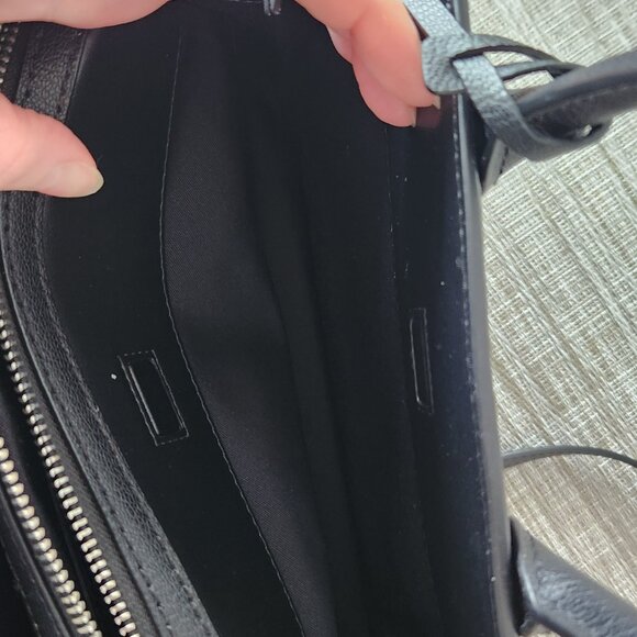 Michael Kors Laila Small Leather Satchel Bag- Black - Picture 9 of 12